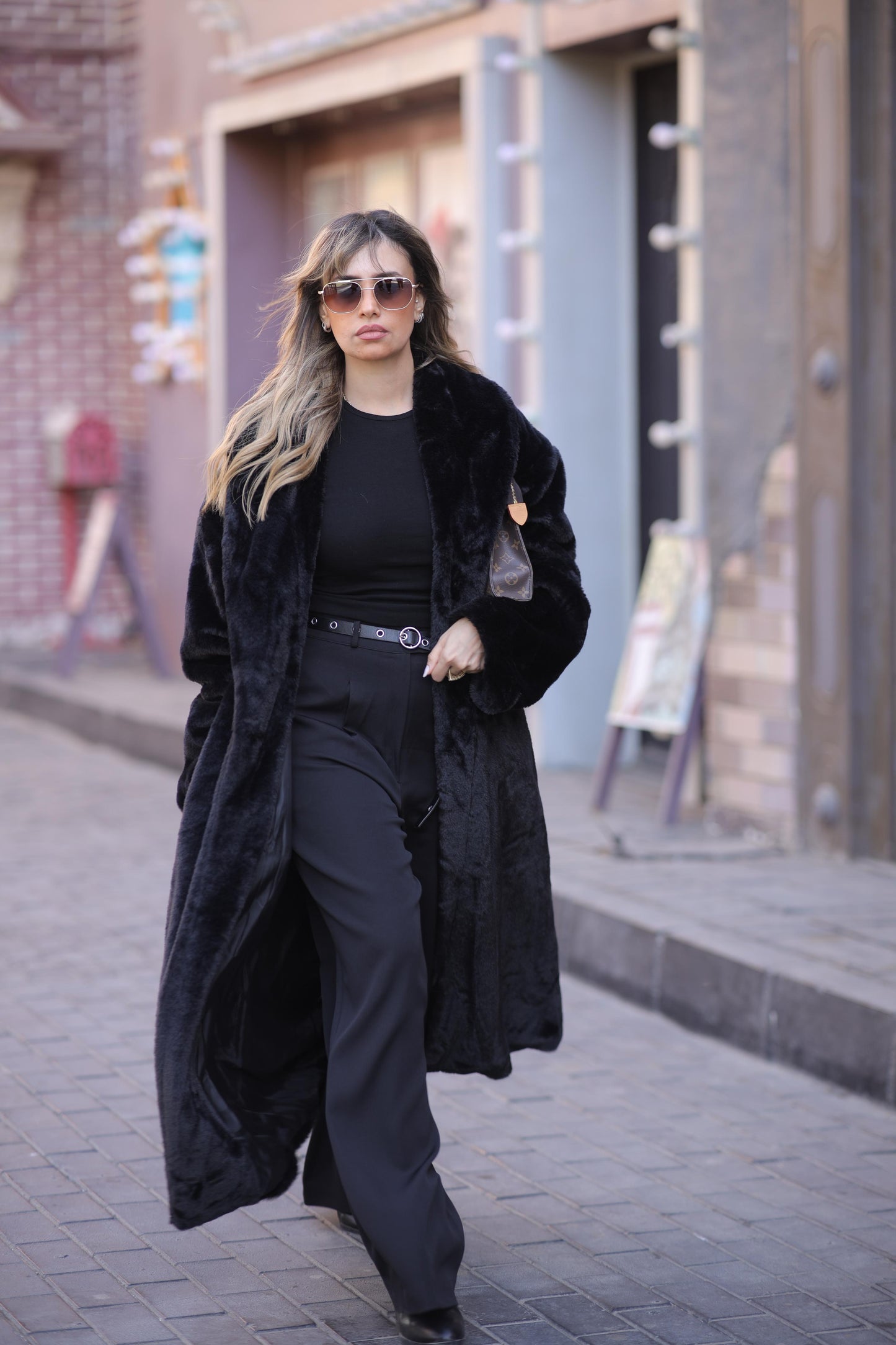 Fur long coat For Her