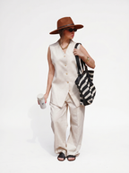 linen Elite Vest Set