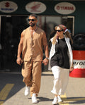 Linen Vest Set - F