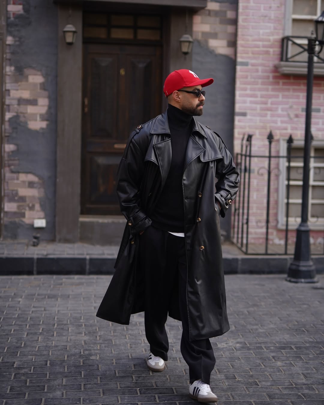 Leather trench coat For Him