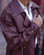 Leather trench coat For Him