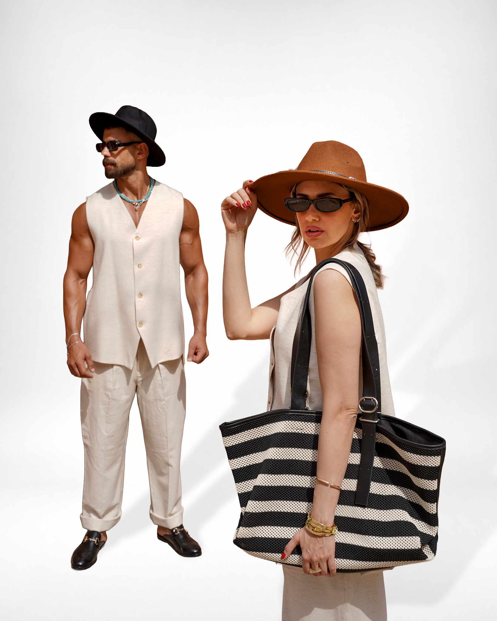 linen Elite Vest Set "CUP