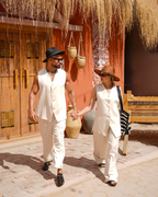 linen Elite Vest Set "CUP