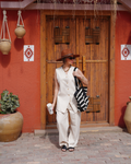 linen Elite Vest Set