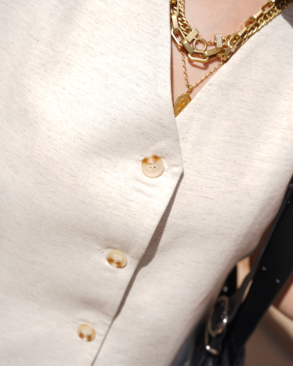 linen Elite Vest Set
