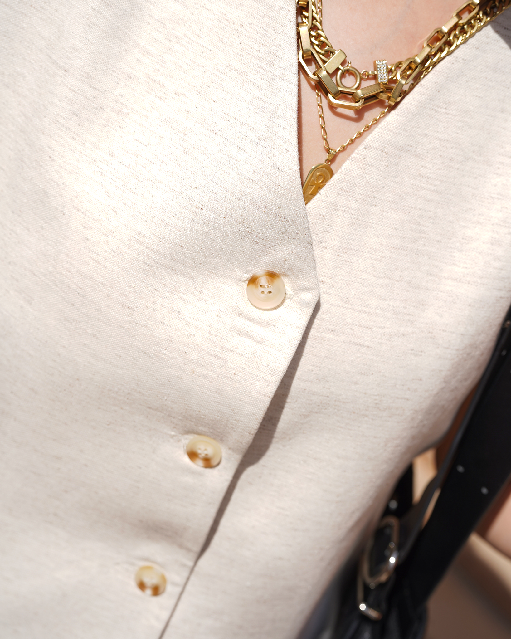 linen Elite Vest Set