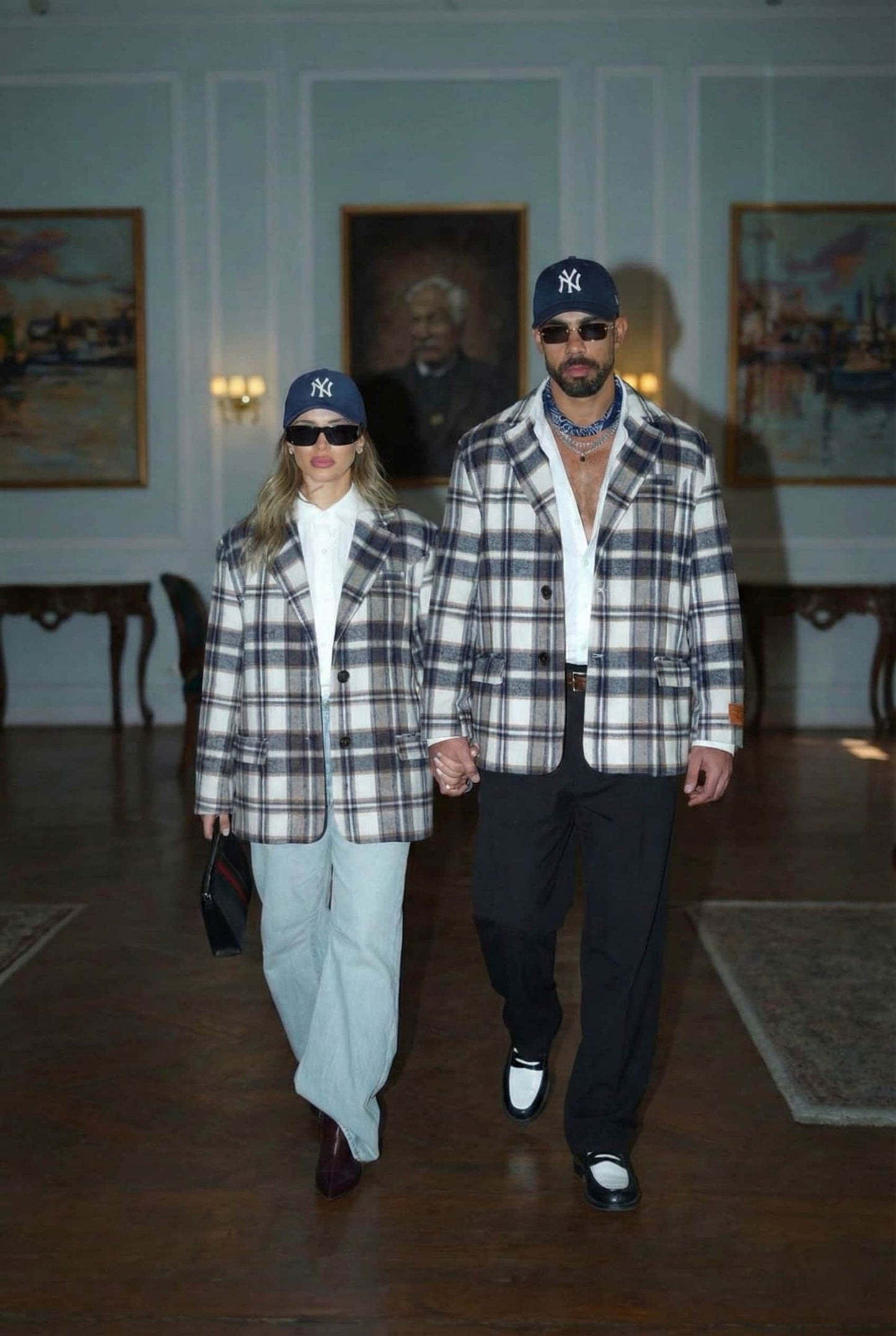 Heritage chic blazer In Beige - Couples Bundle