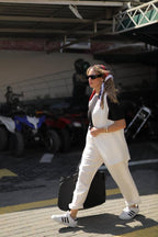 Linen Vest Set - F
