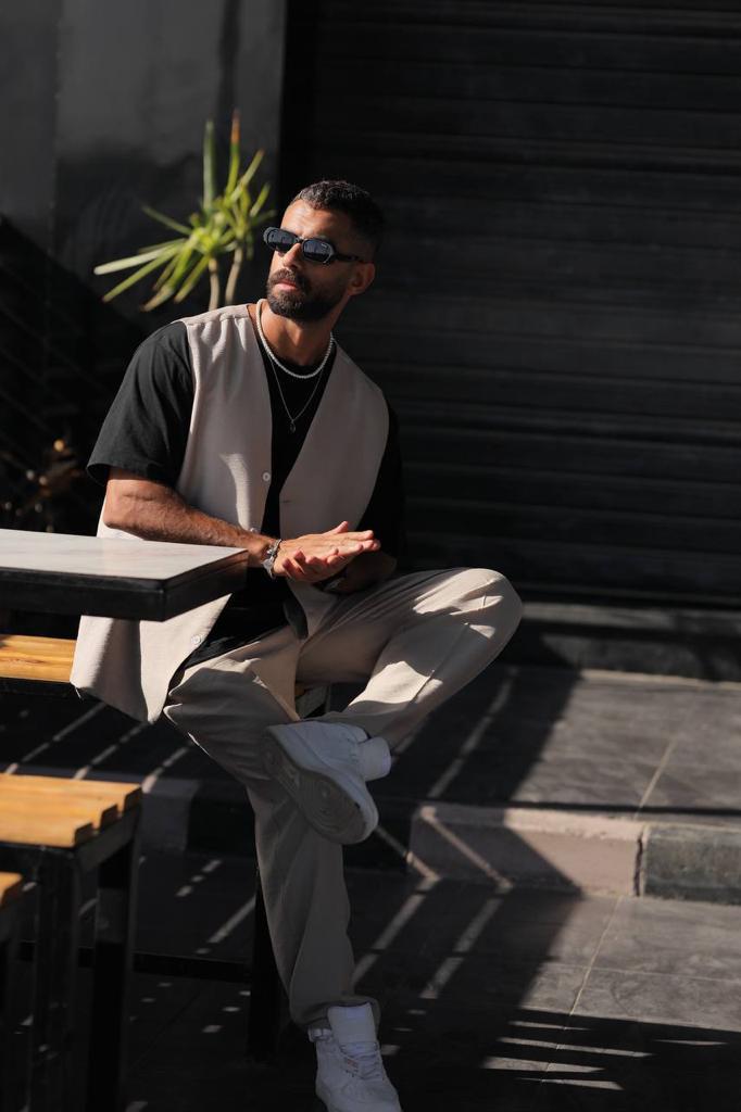 Linen Vest Set For Him