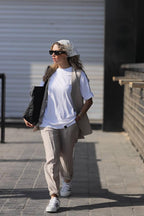 Linen Vest Set - F