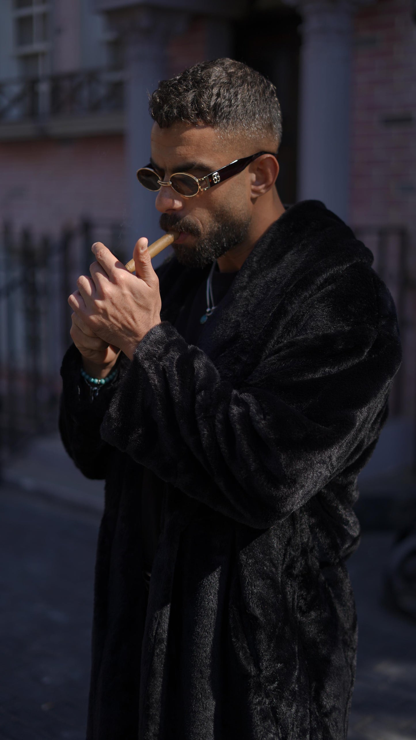 Fur long coat For Him