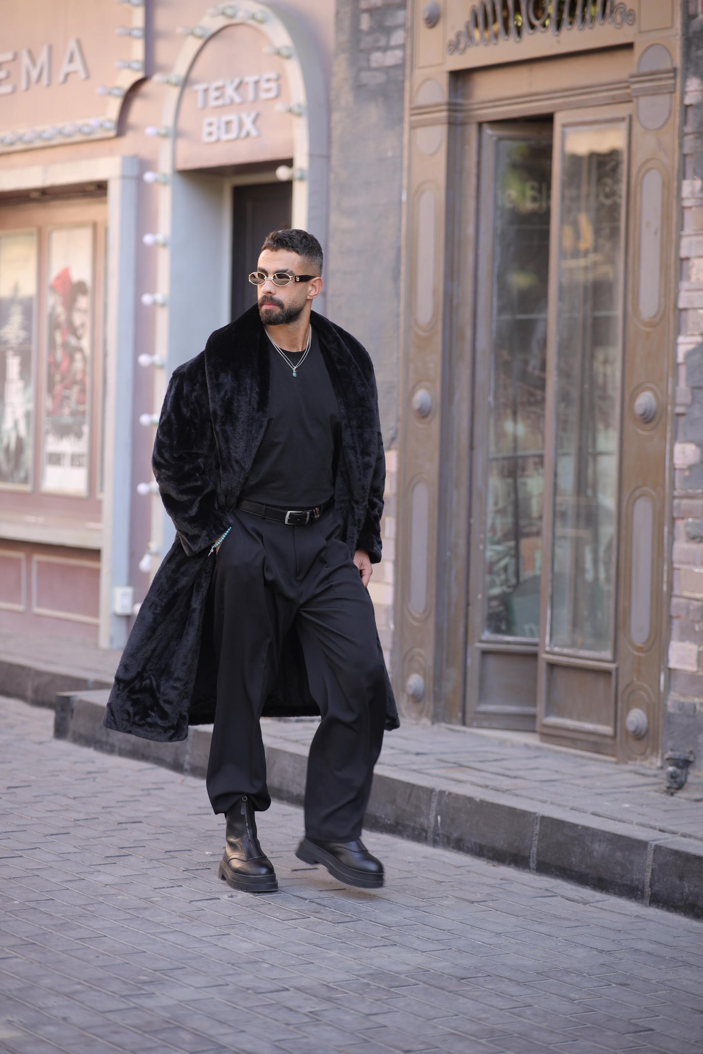 Fur long coat For Him