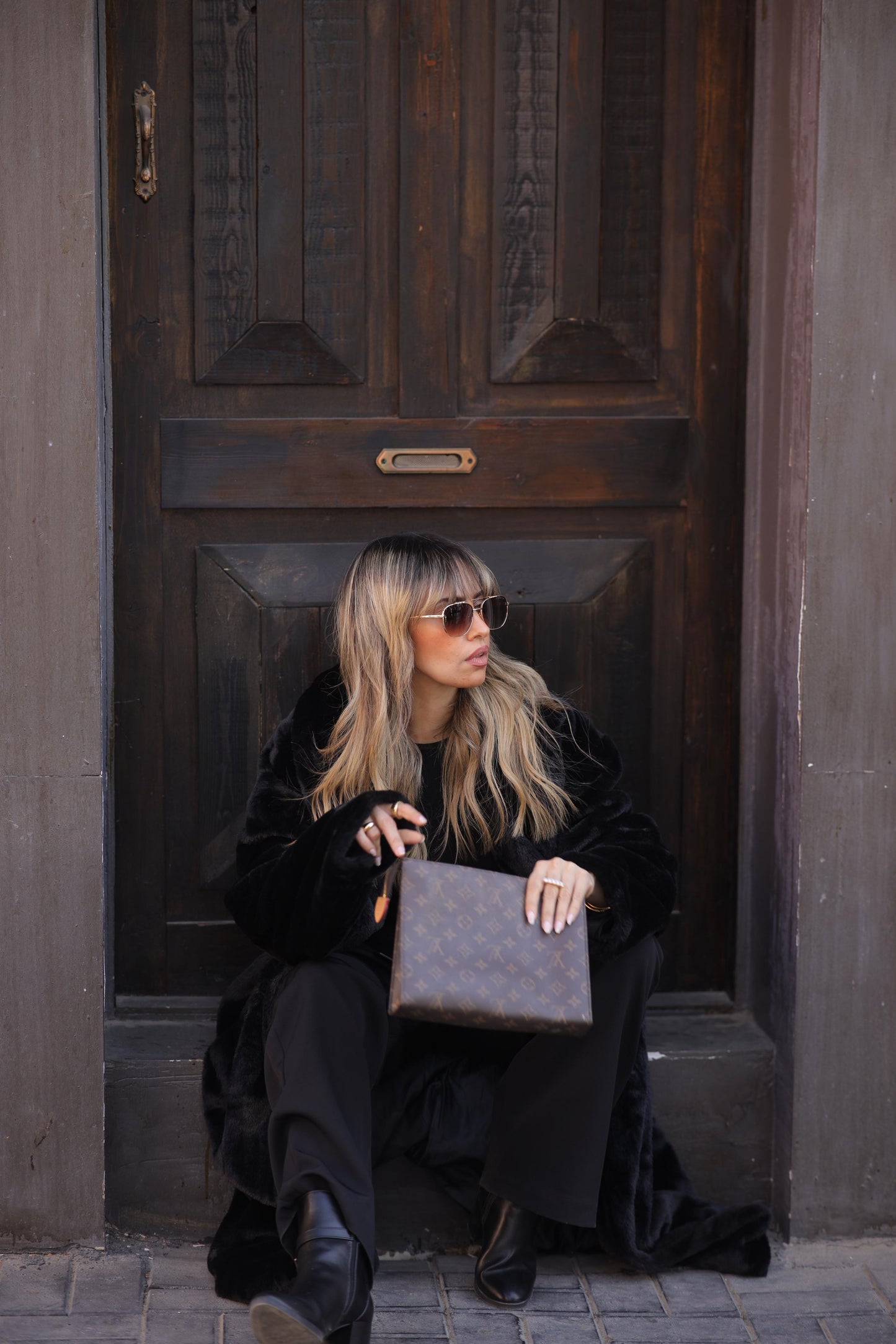 Fur long coat For Her