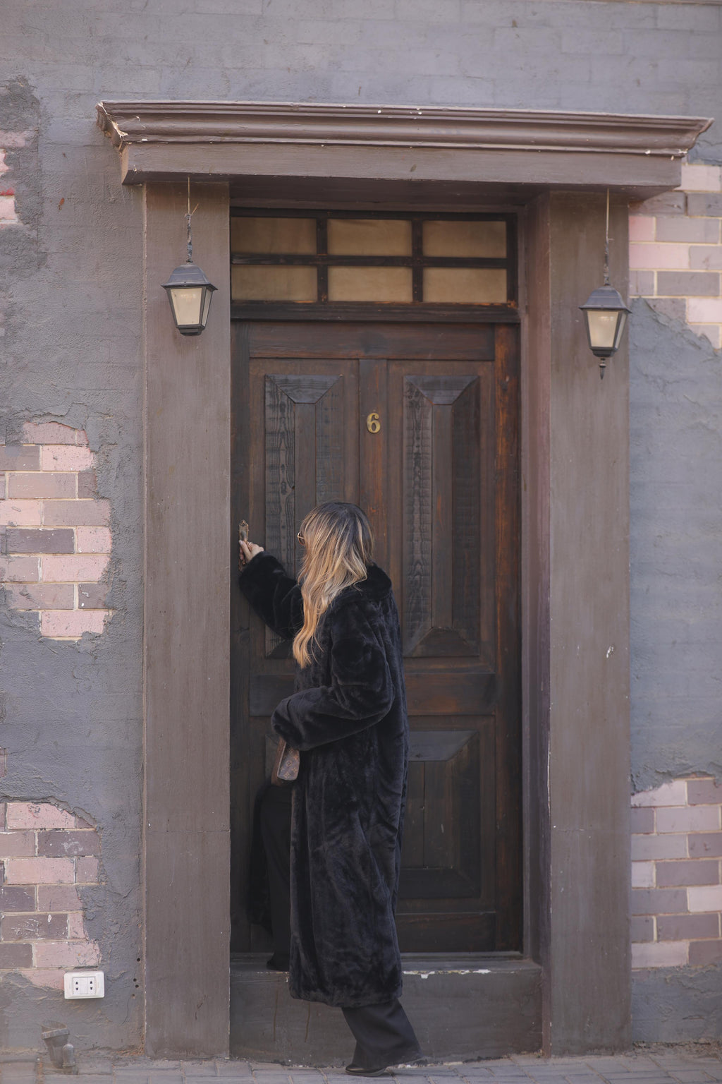 Fur long coat For Her