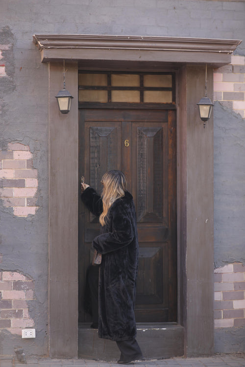 Fur long coat For Her