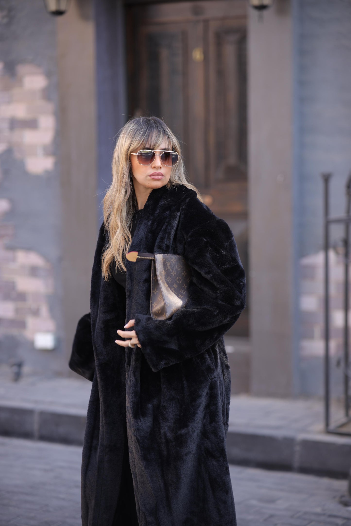 Fur long coat For Her