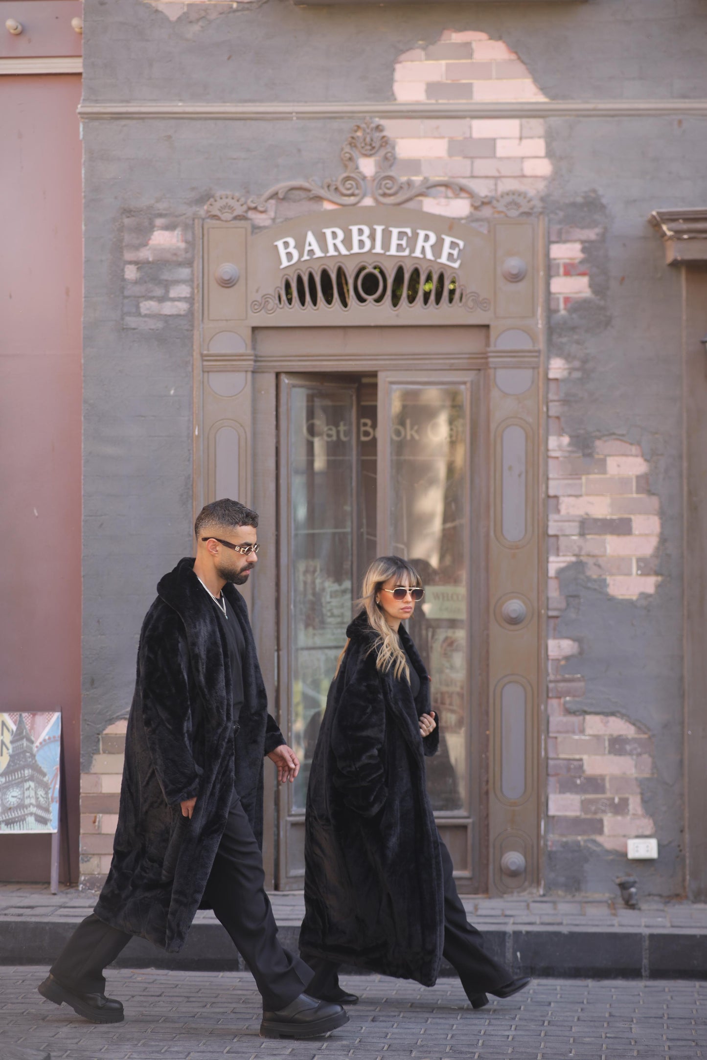 Fur long coat For her