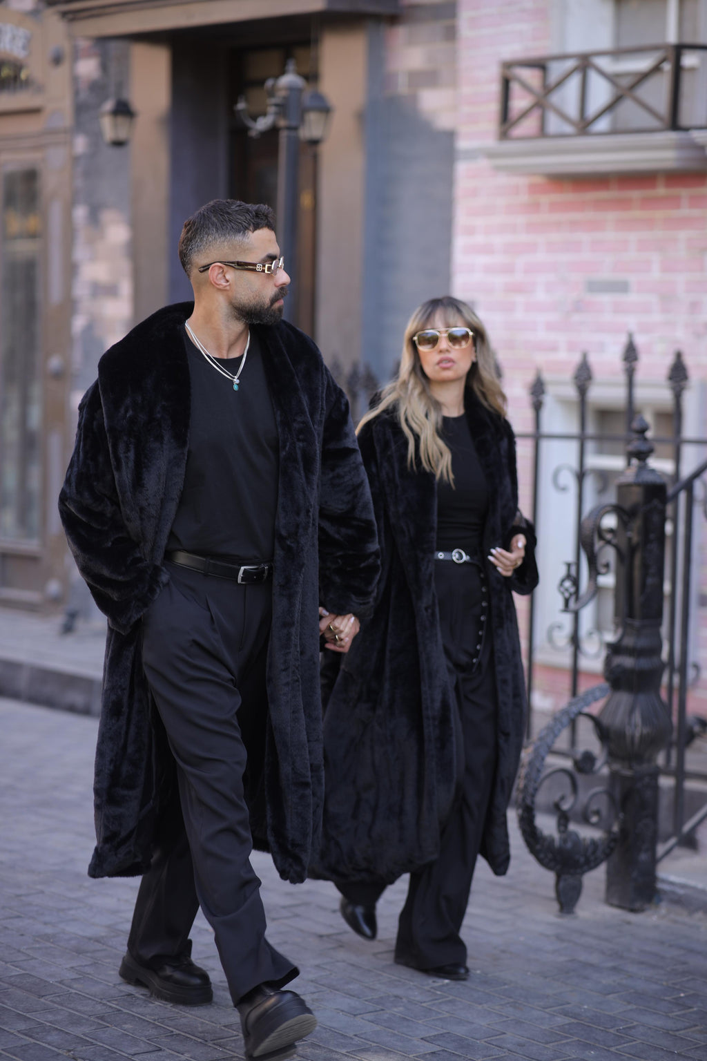 Fur long coat - Couples Bundle