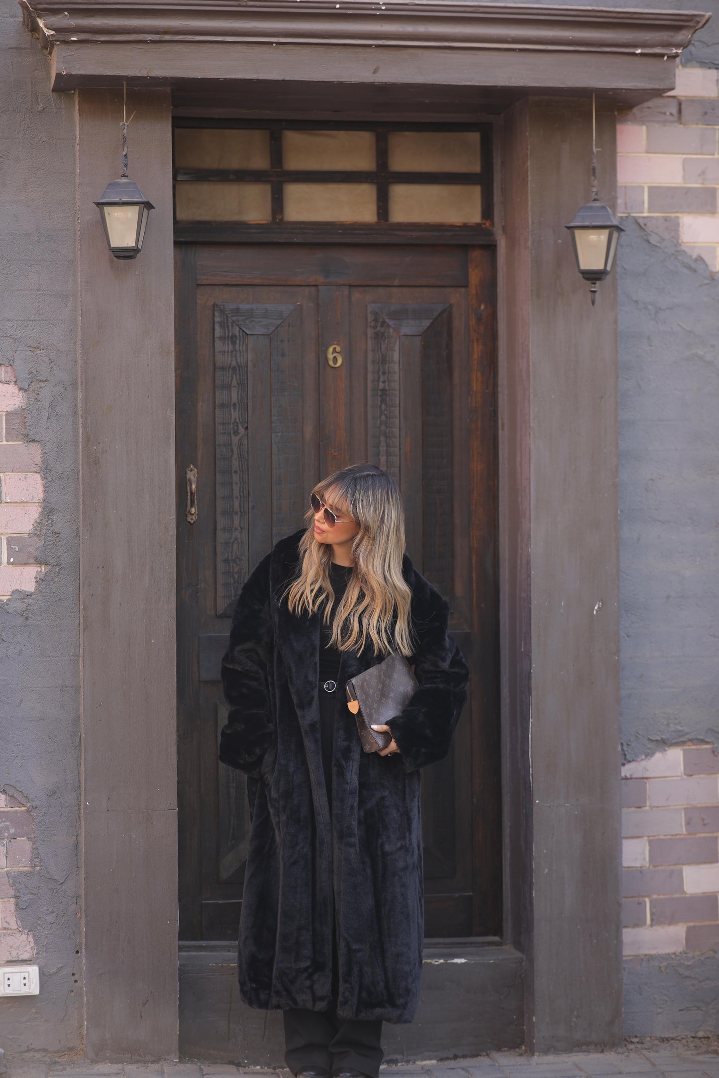 Fur long coat For Her