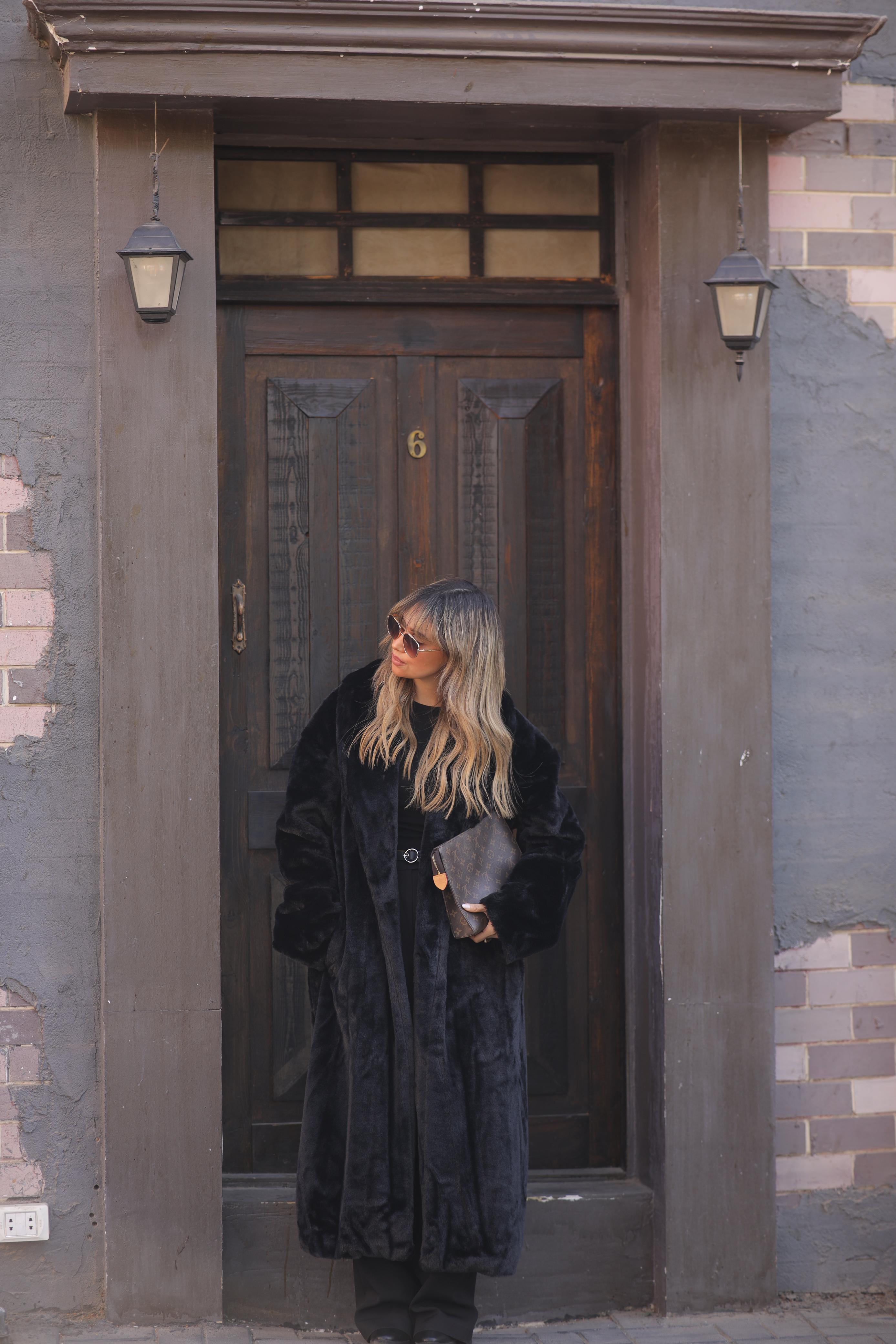Fur long coat For Her