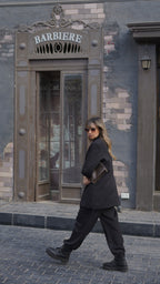 Freeborn oversized suit "F