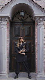 Freeborn oversized suit "F