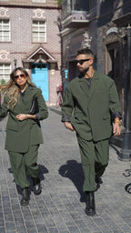 Freeborn oversized suit "F