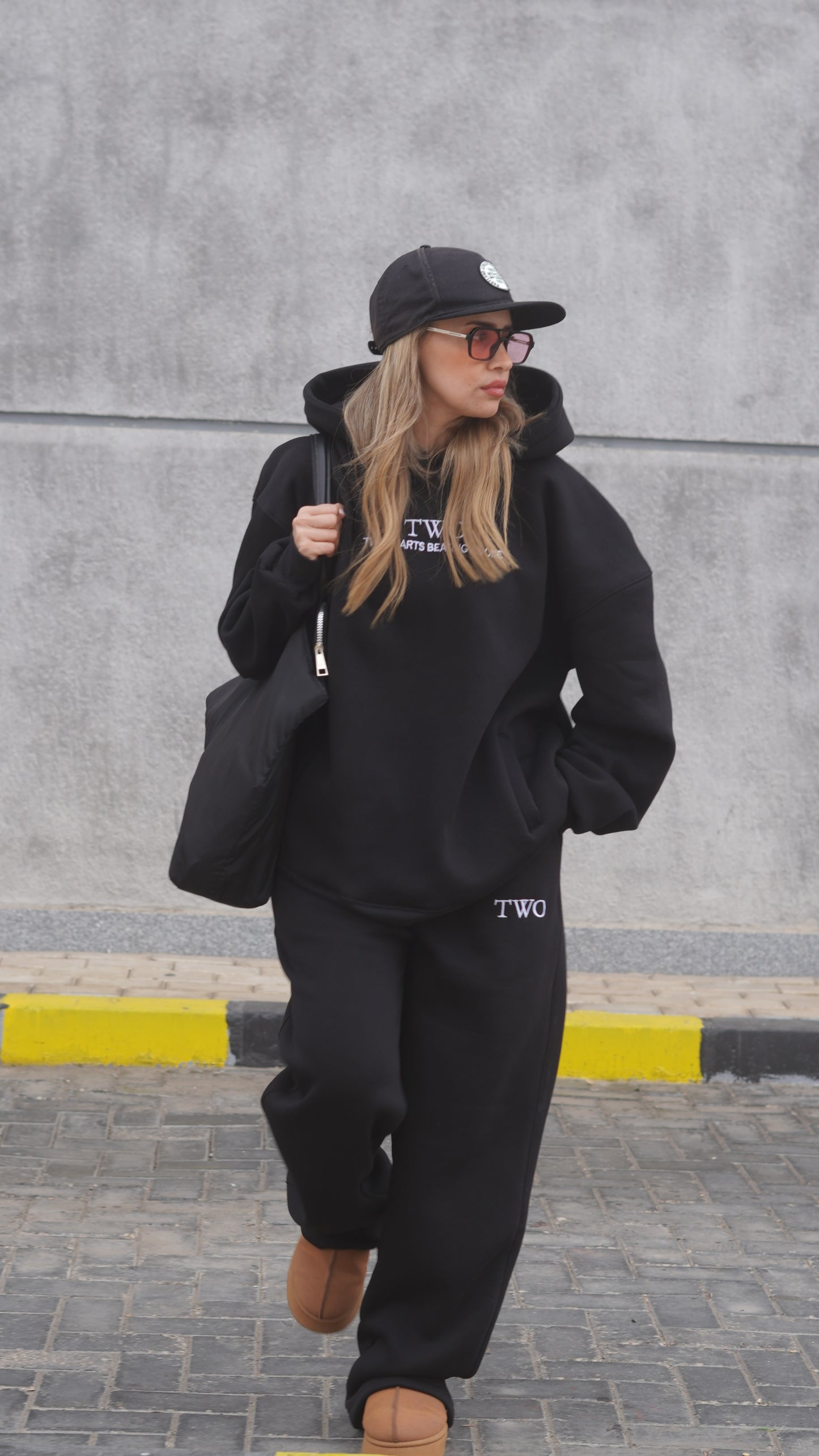 Cozy oversized hoodie set