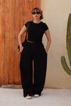 Sleek Milton Wide Pants "F