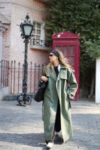 Leather trench coat For Her
