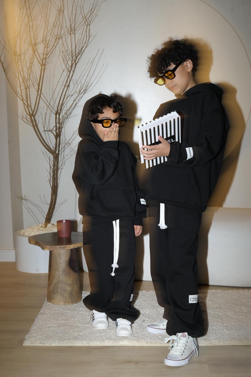 signature oversized kids hoodie set