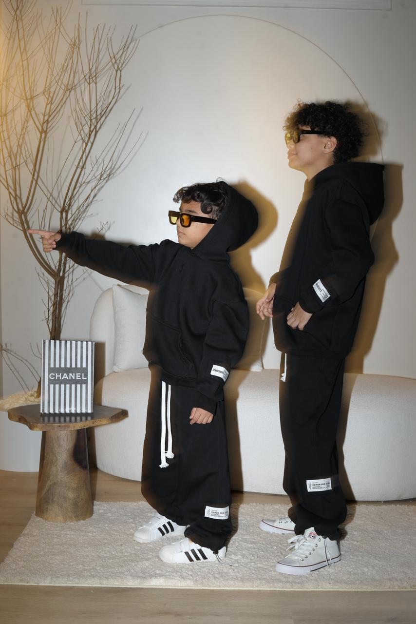 signature oversized kids hoodie set