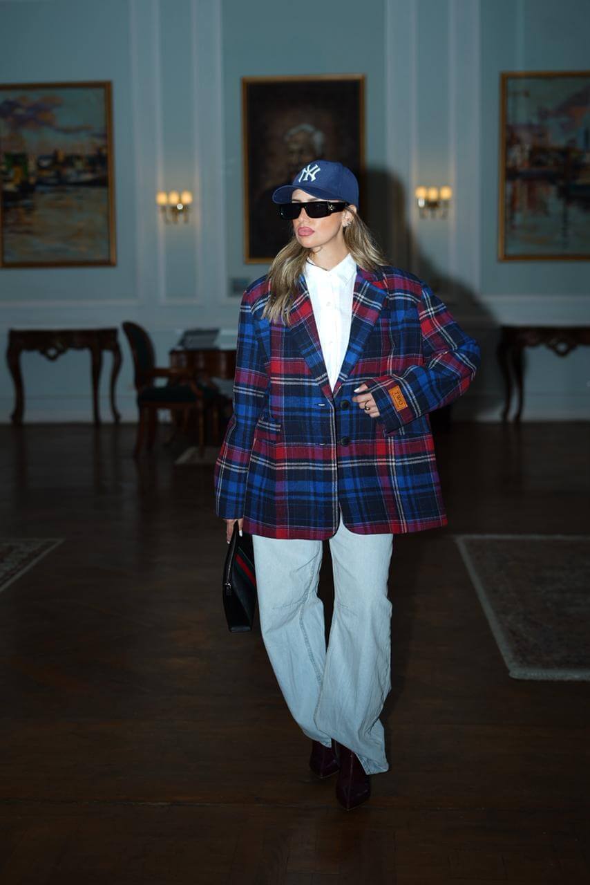 Heritage chic blazer in red - For Her