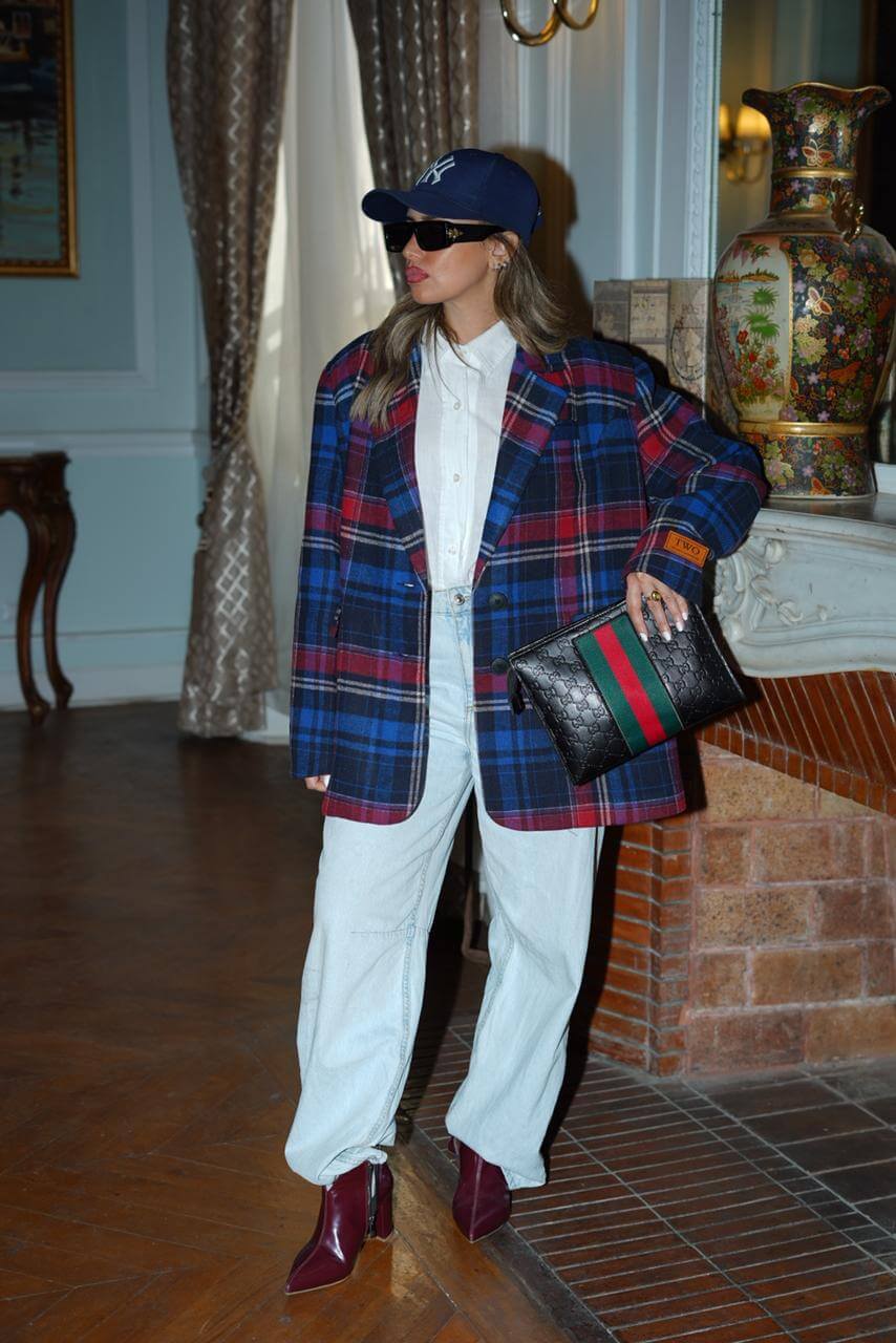 Heritage chic blazer in red - For Her