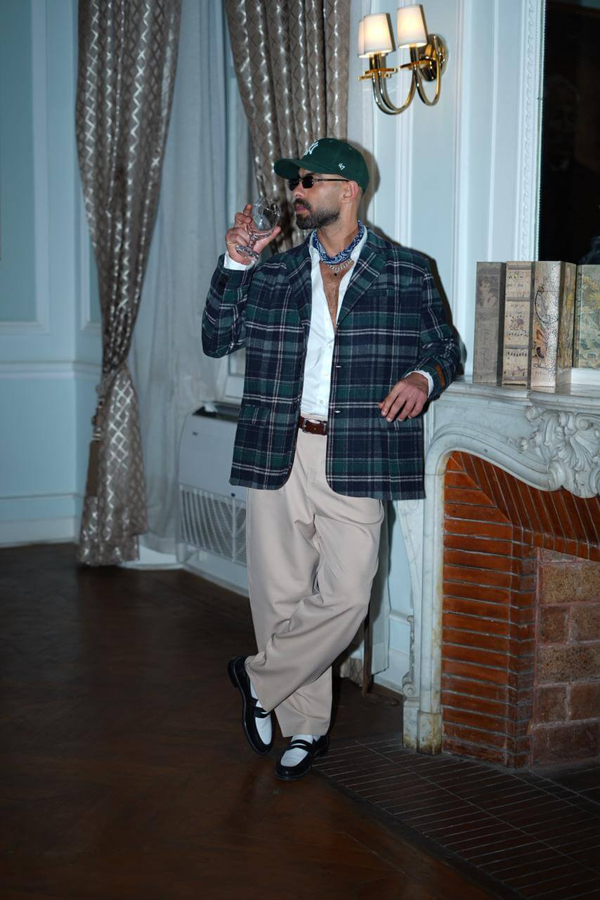 Heritage chic blazer in green - For Him