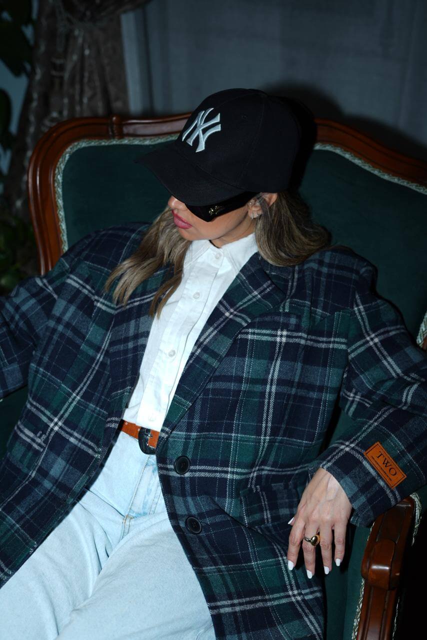 Heritage chic blazer in green - For Her