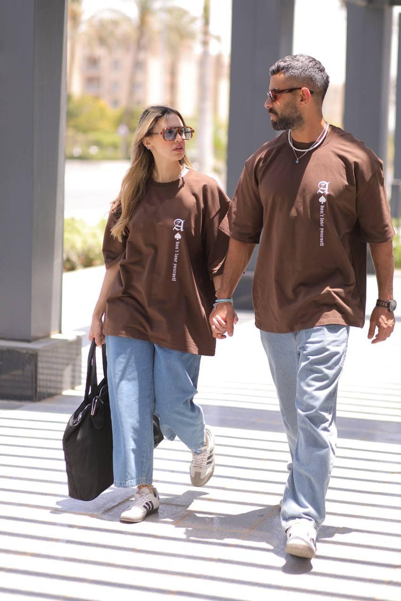 Oversized printed Two T shirts (Couple)