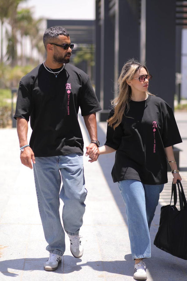 Oversized printed Two T shirts (Couple)