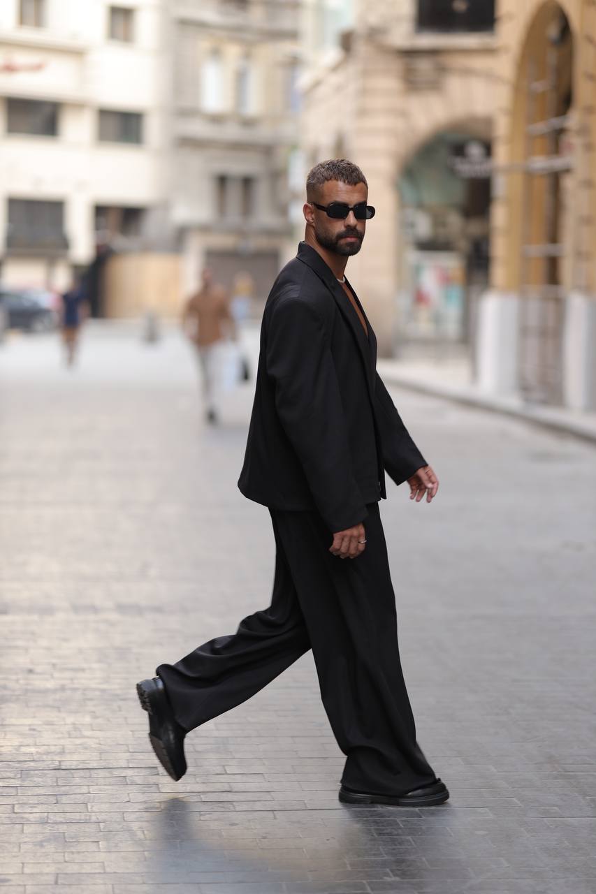 Oversized One-button Gelso Suit For Him